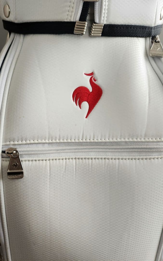 ルコック キャディバッグ白/青