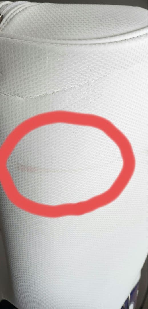 ルコック キャディバッグ白/青