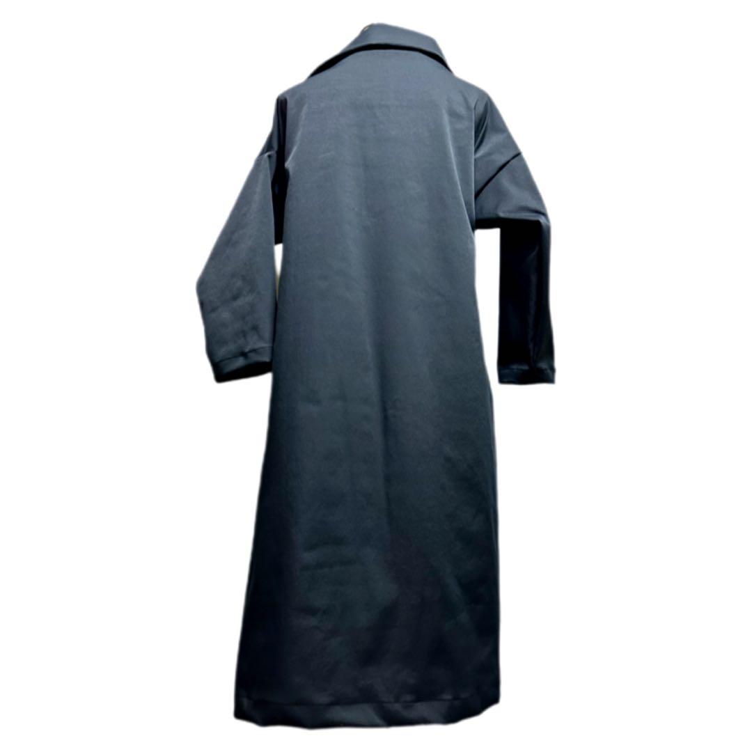 振袖　着物リメイク　ドレス　黒×ラメに薔薇や桜　和柄　ワンピース　ハンドメイド