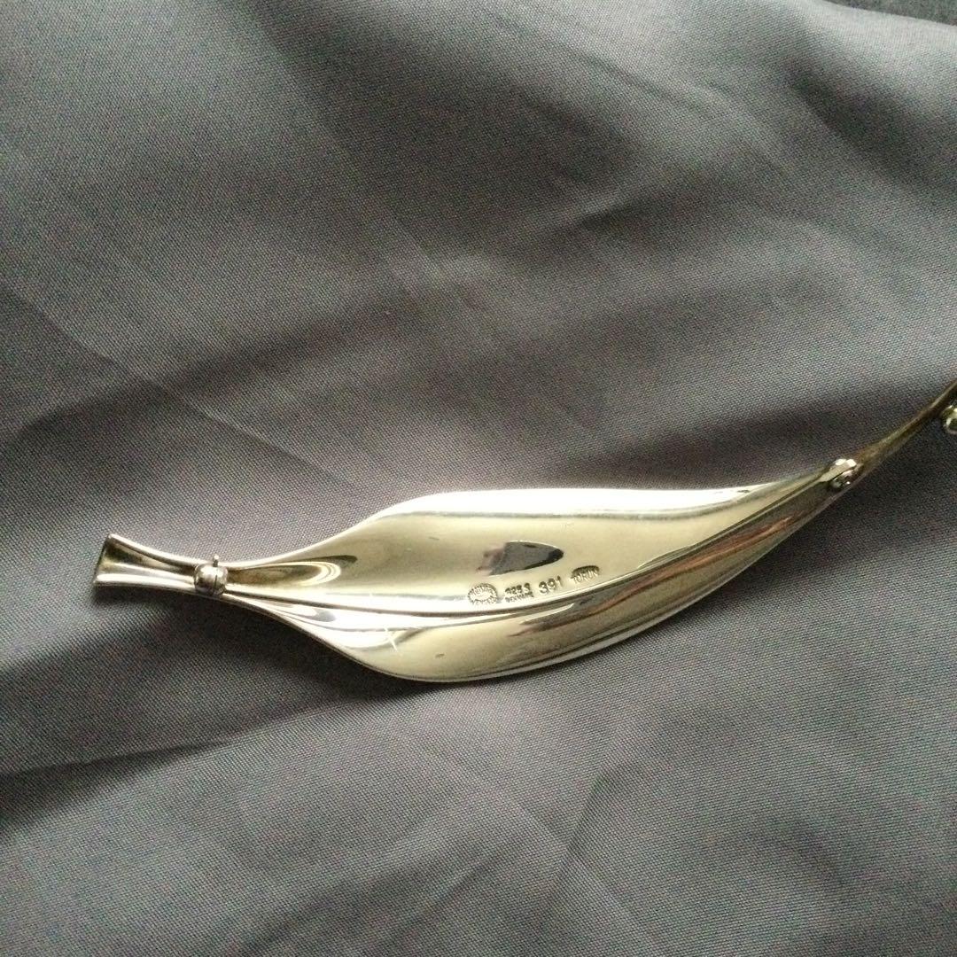 「ジョージ・ジャンセン」リーフブローチ