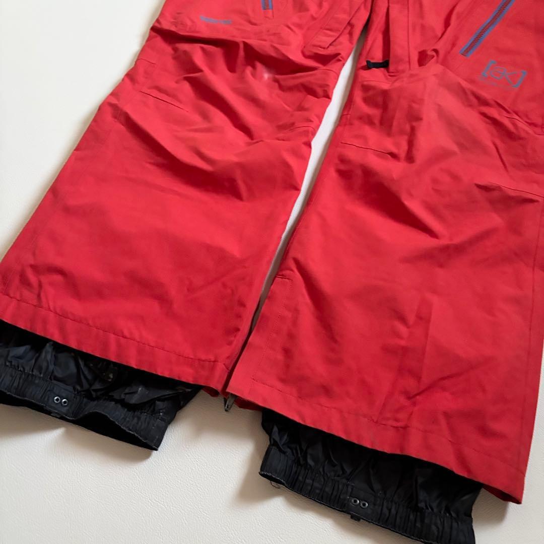 2451 バートン ak ゴアテックス 2L パンツ スノボウェア 無地 レッド