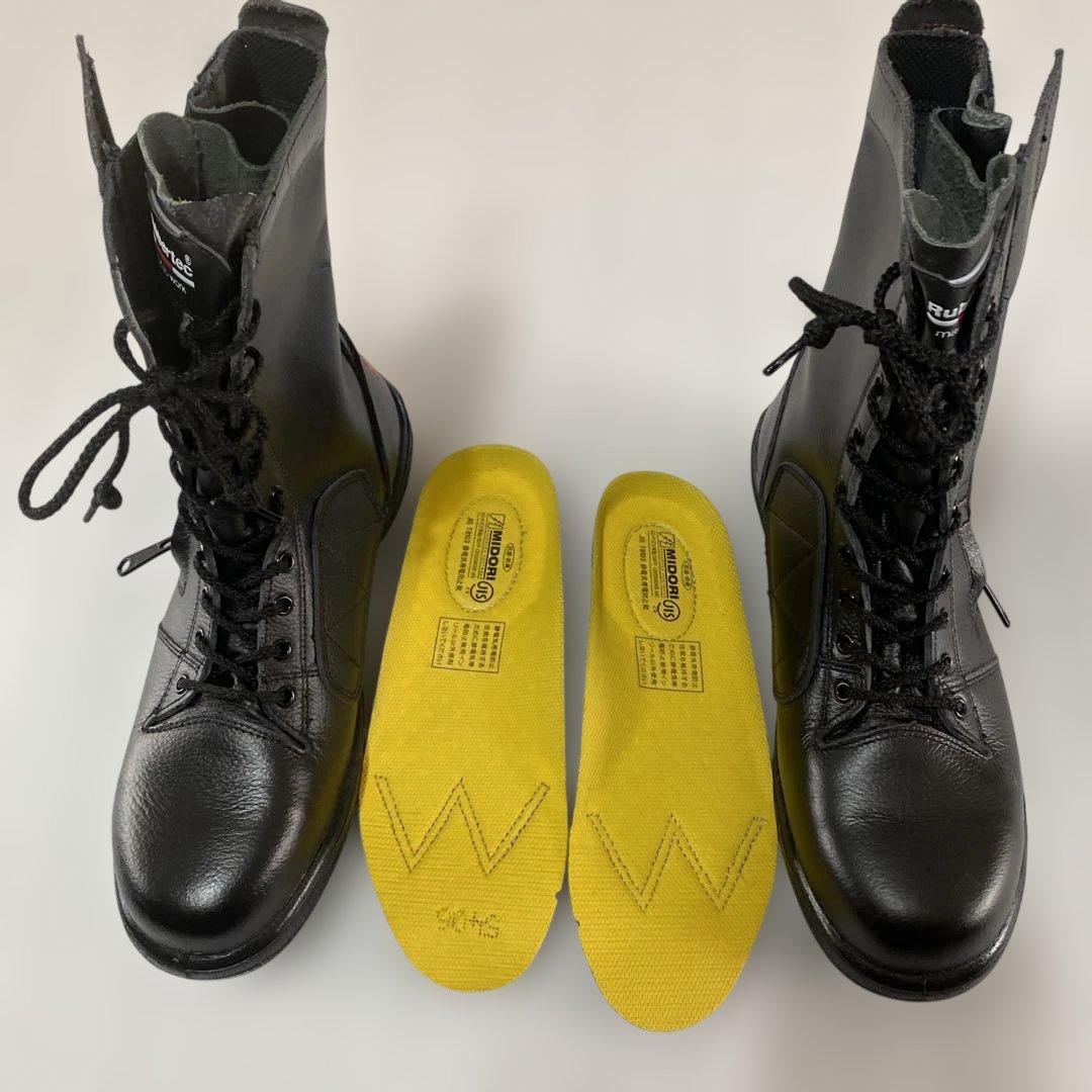 ミドリ安全 消防仕様 踏み抜き防止 静電安全靴 静電 ブラック26.5cmEEE