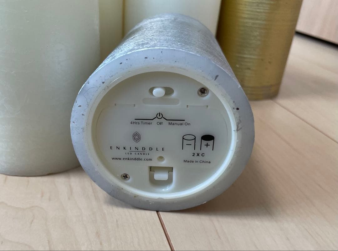 ENKINDDLE リモコン付きキャンドルセット 12本