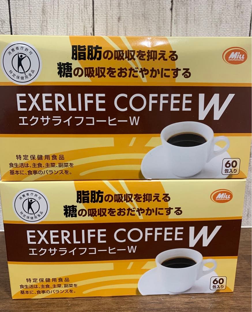 【新品/2箱】エクサライフコーヒーW（60包入り）