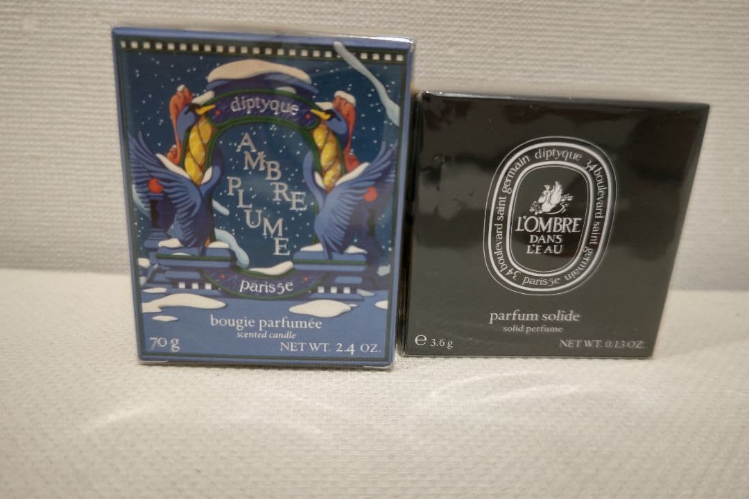 新品：diptyqueスモールミニキャンドル＆ソリッドパヒュームロンブルダンロー