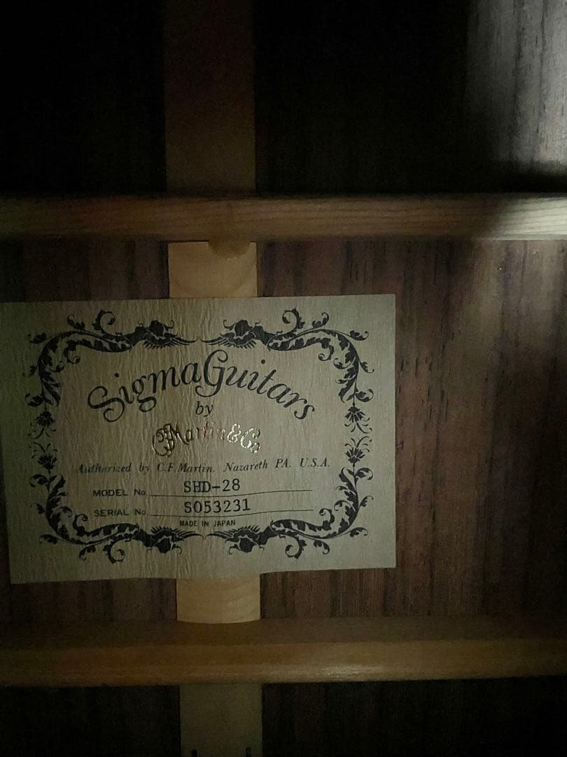 美品　ジャパンビンテージ　マーティンSigma by Martin SHD-28