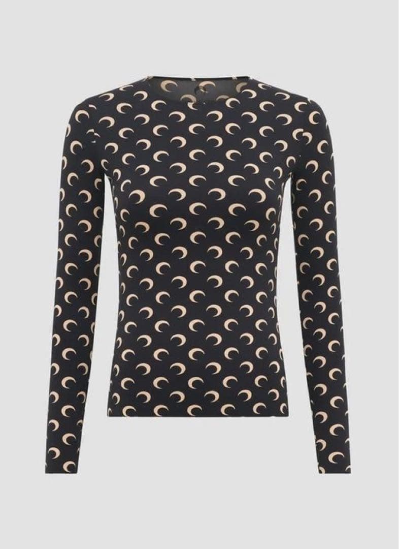 Marine Serre Moon Tシャツ　ブラック