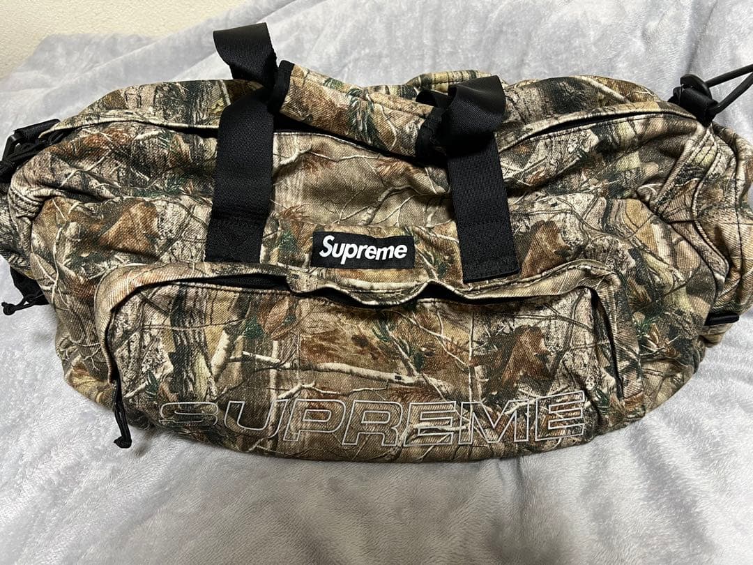 バッグ supreme denim duffle bag realtree 25fw