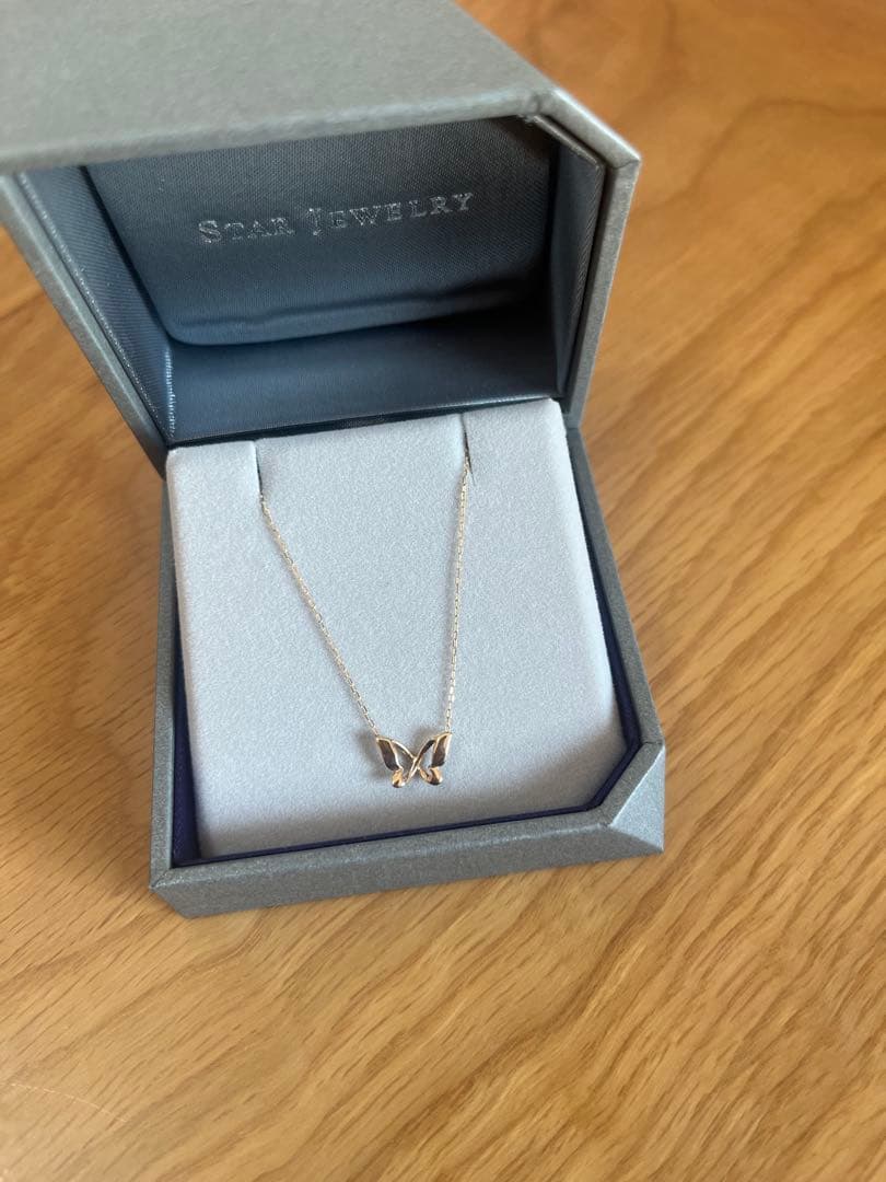 スタージュエリー K10 バタフライネックレス