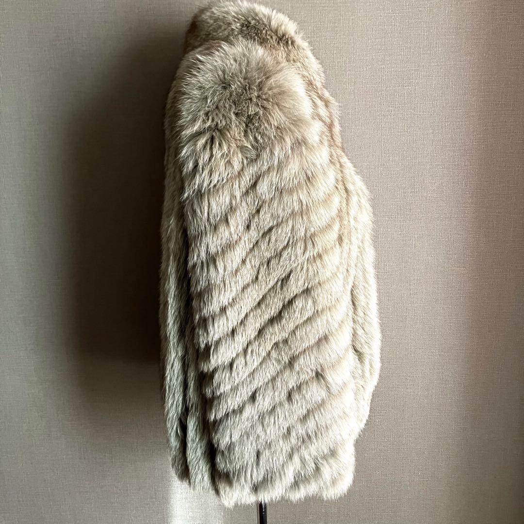 ✨極美品✨SAGA FOX 最高級シルバーフォックスコート 銀サガ 刺繍 11
