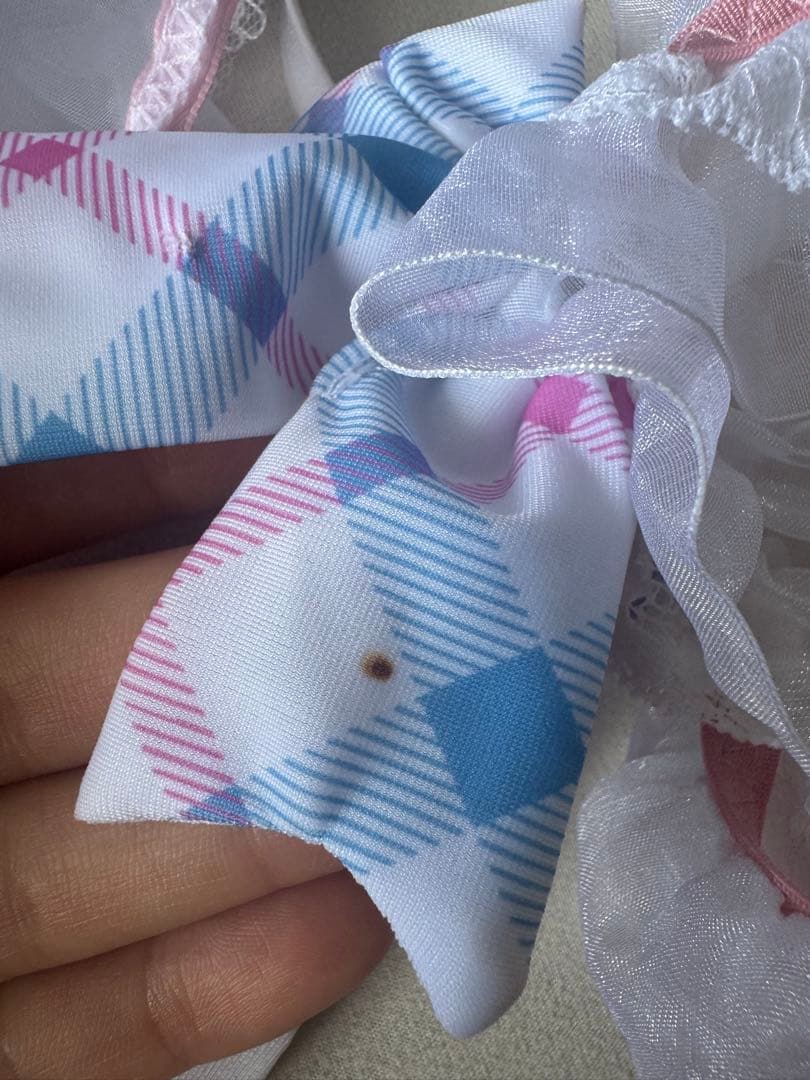 マリームーン フリルチェックアラモードビキニ