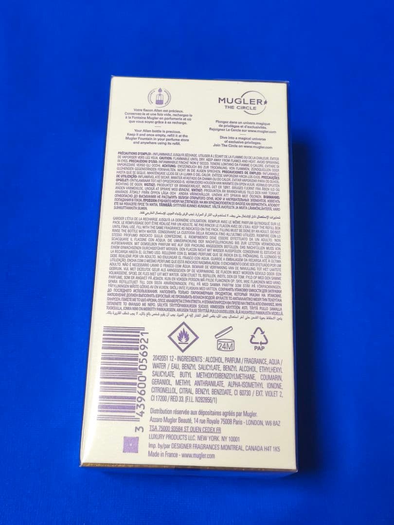 ❤♦60ml♦ティエリーミュグレー♦ エイリアン (レフィラブル)