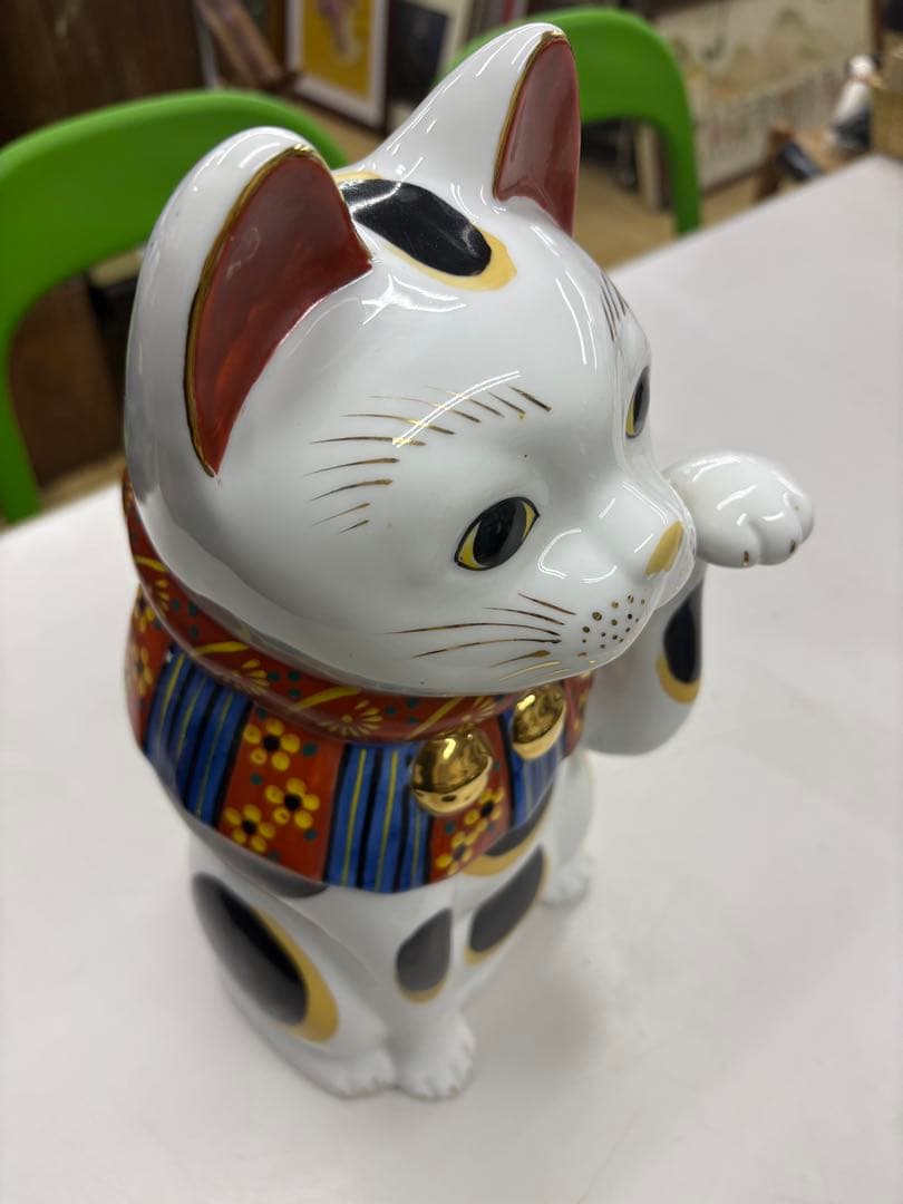 招き猫 九谷焼　32センチ