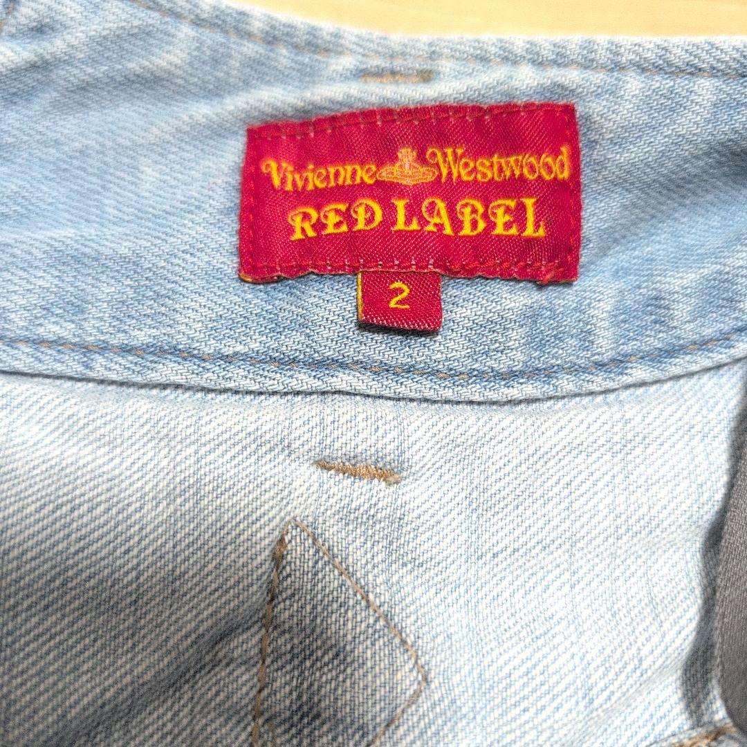 VivienneWestwood デニムショートパンツ 刺繍デザイン