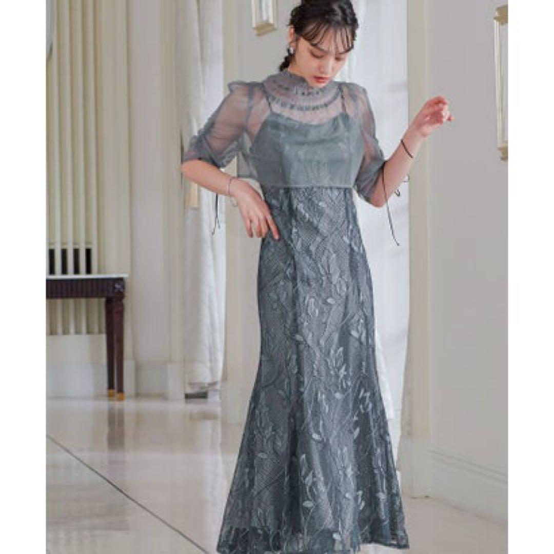 ア★新品タグ付き★ドリードール　チュールボレロレースキャミワンピレイヤード