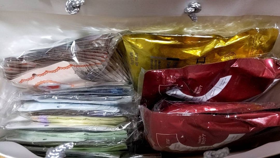 フェイスパック大量