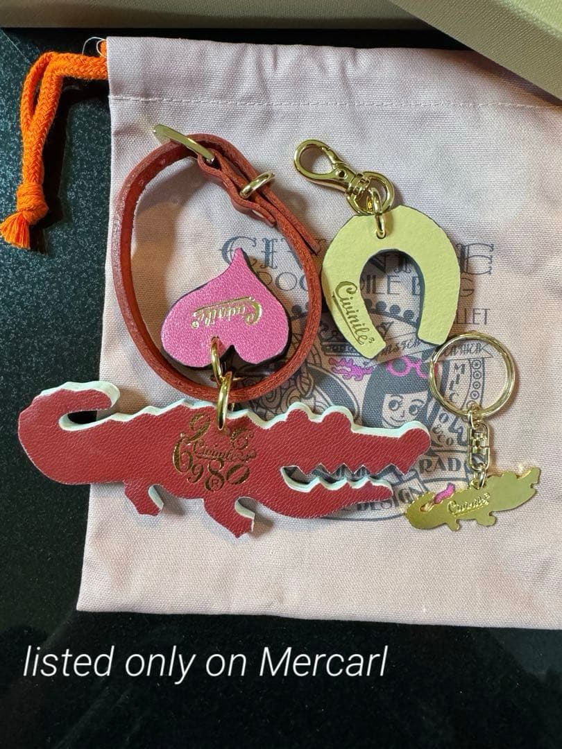 チビナイル　クロコチビワニジャンボチャーム　バッグチャーム　3点セット　黒