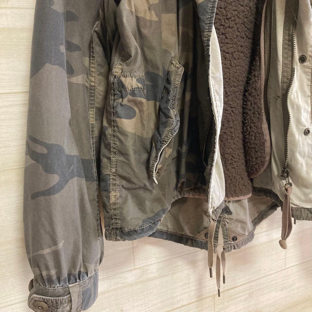goa ゴア　モッズコート　迷彩　FREEサイズ　レディース　アウター