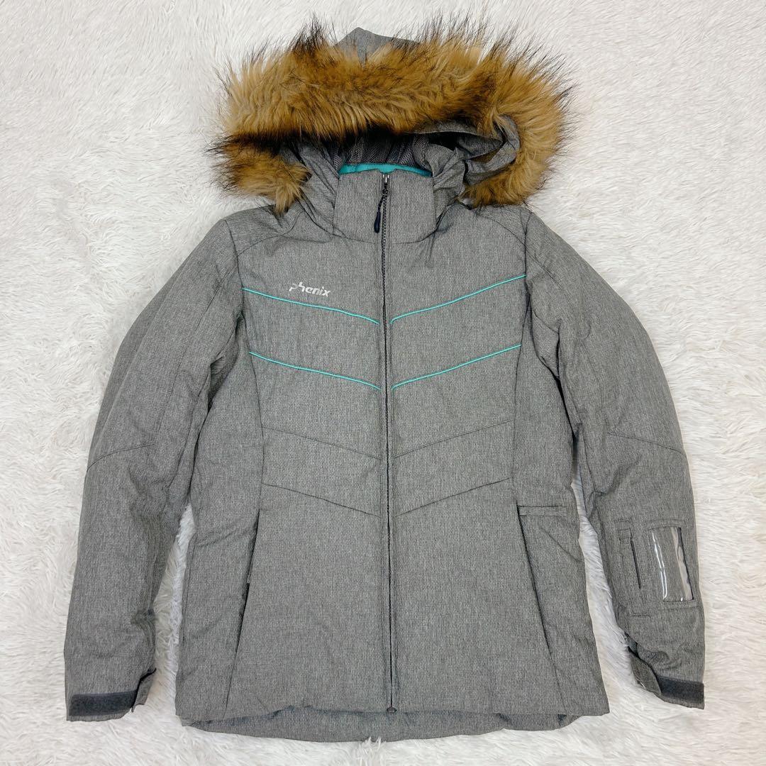 【美品‼︎】Phenix スキーウェア上下セット 160 グレー×黒 美品 M相当