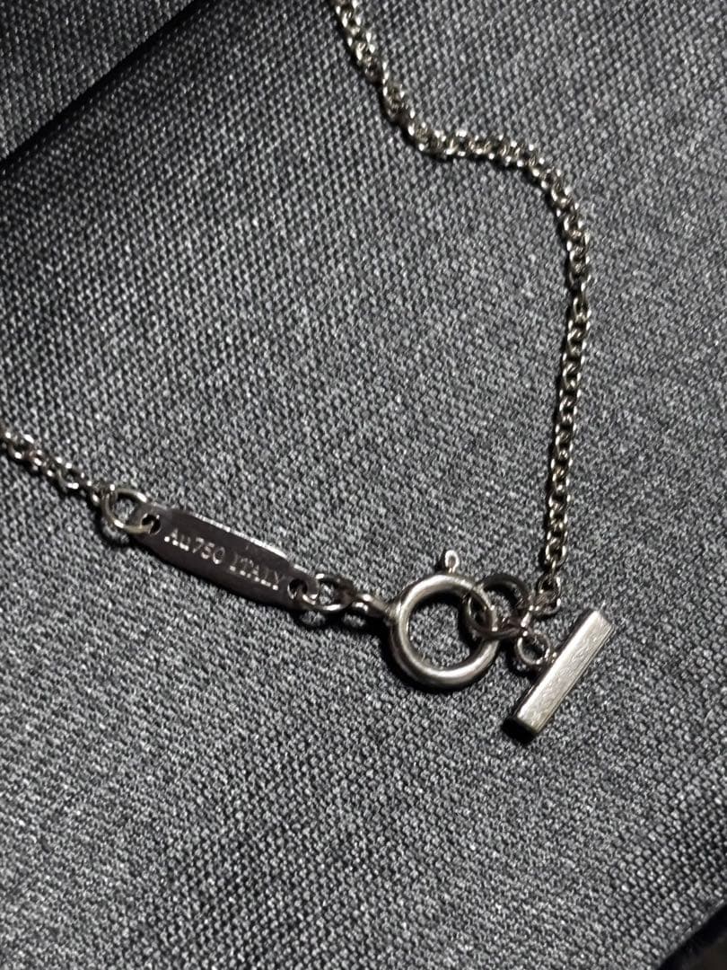 Tiffany & Co. スマイルホワイトゴールドネックレス