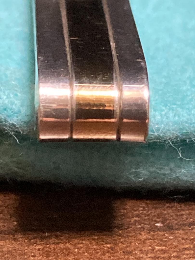 オールドティファニー ネクタイピン クリップ コンビ ゴールドライン