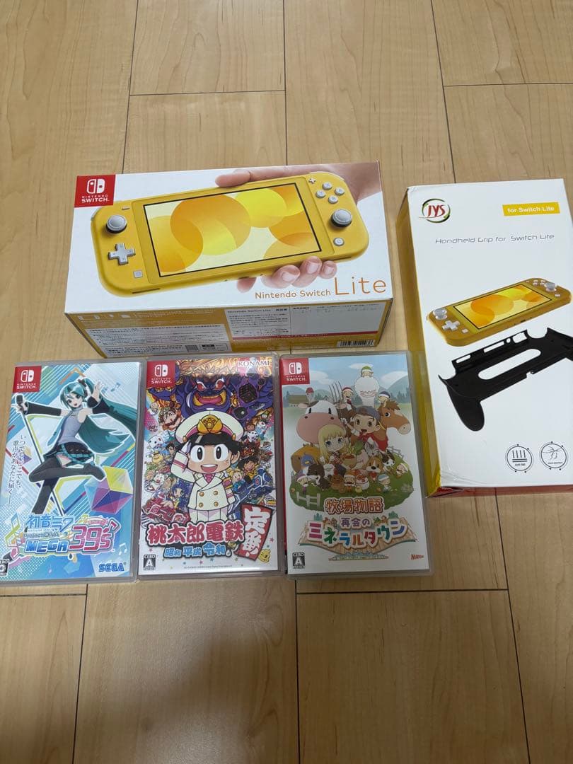 Nintendo Switch Lite +ハンドルクリップケース+ゲーム3本