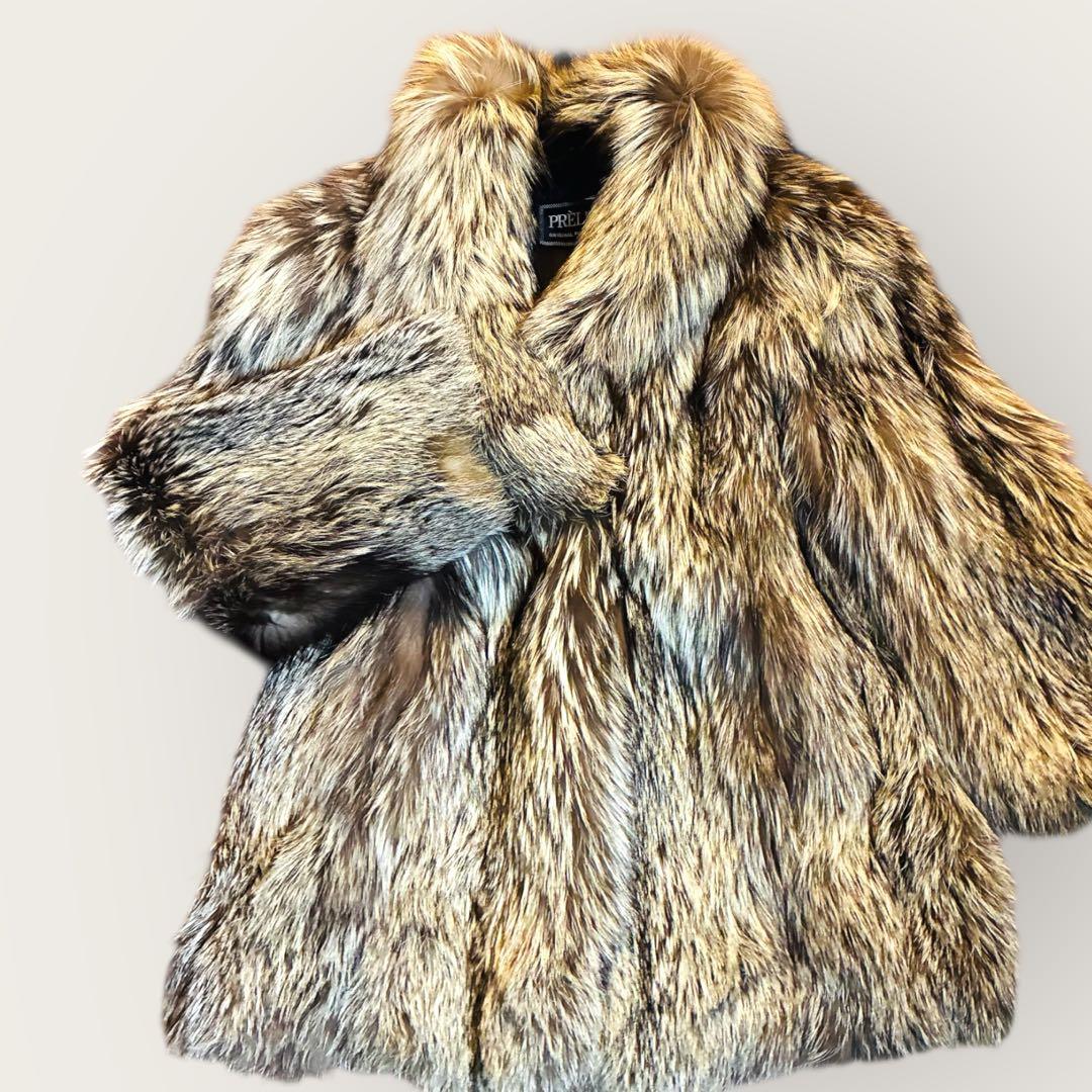 PRELIOT SAGA FOX 肉厚 リアルファー シルバー系