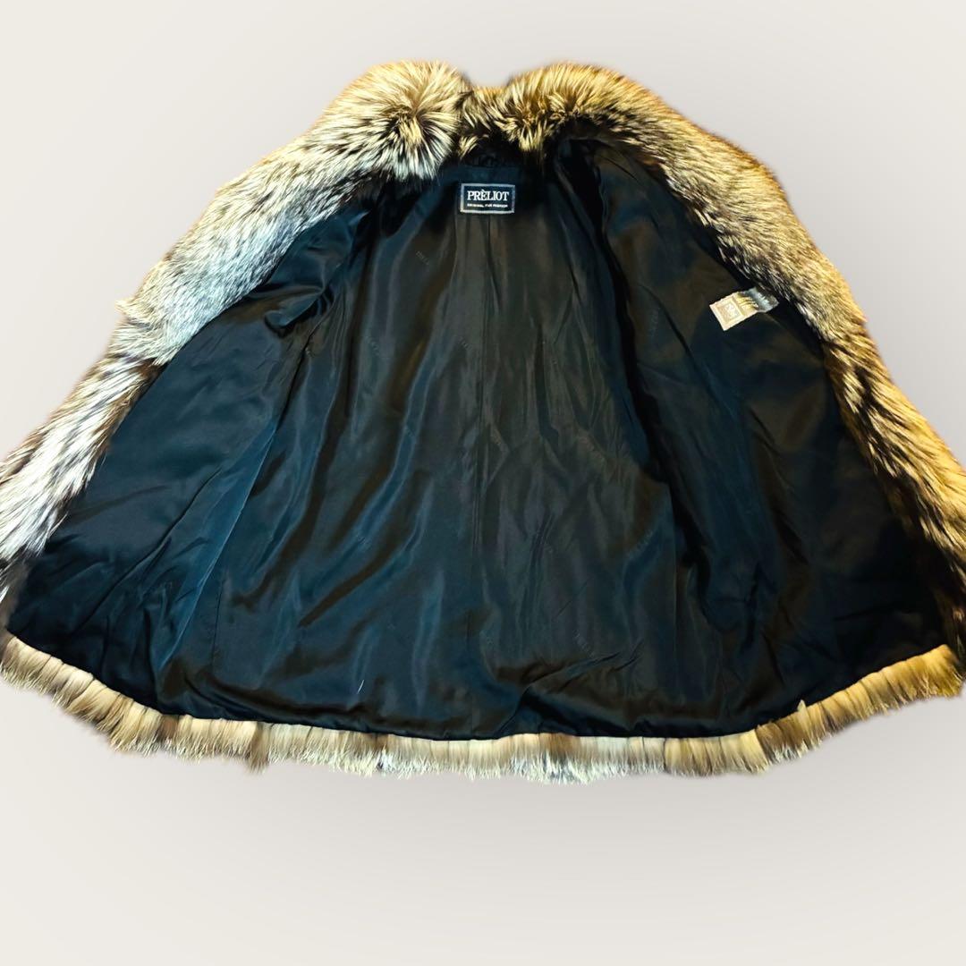 PRELIOT SAGA FOX 肉厚 リアルファー シルバー系