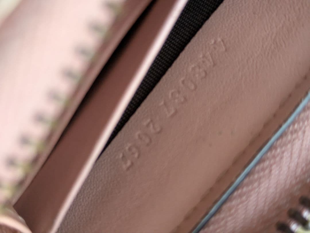 値下げ GGマーモント ゴースト 長財布 PVC ピンク