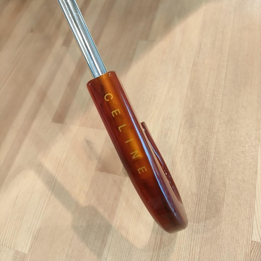 CELINE セリーヌ 日傘 長傘 高級傘 アンブレラ トリオンフ金具