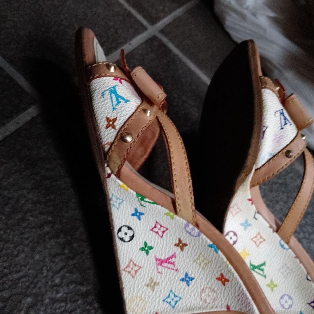 【ルイ・ヴィトン】マルチカラー素敵な美脚ミュール❦