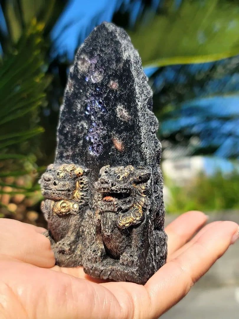 闇を祓い運を拓く守り★跳ね返しシーサーオルゴナイト