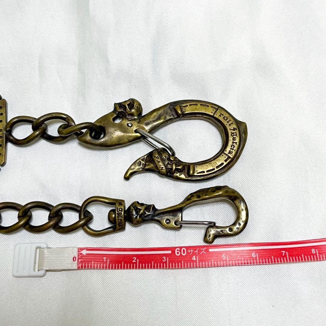 超希少 ガルシア ウォレットチェーン スカル マリア クロス 保存袋付き