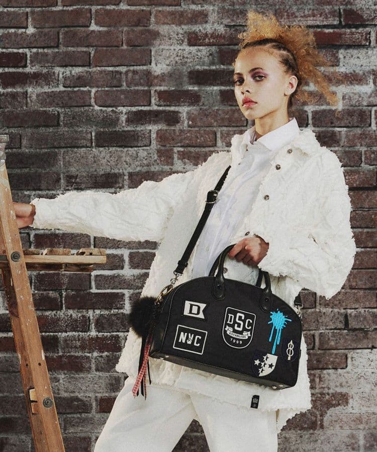 ダブルスタンダード　ダイヤカット デニムシャツ