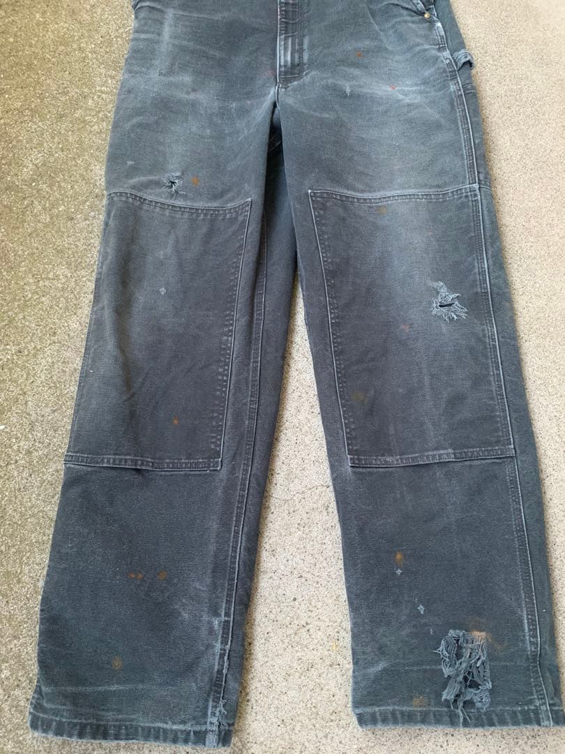 Carhartt カーハート　ダック　オーバーオールUSA製　ブラック　黒