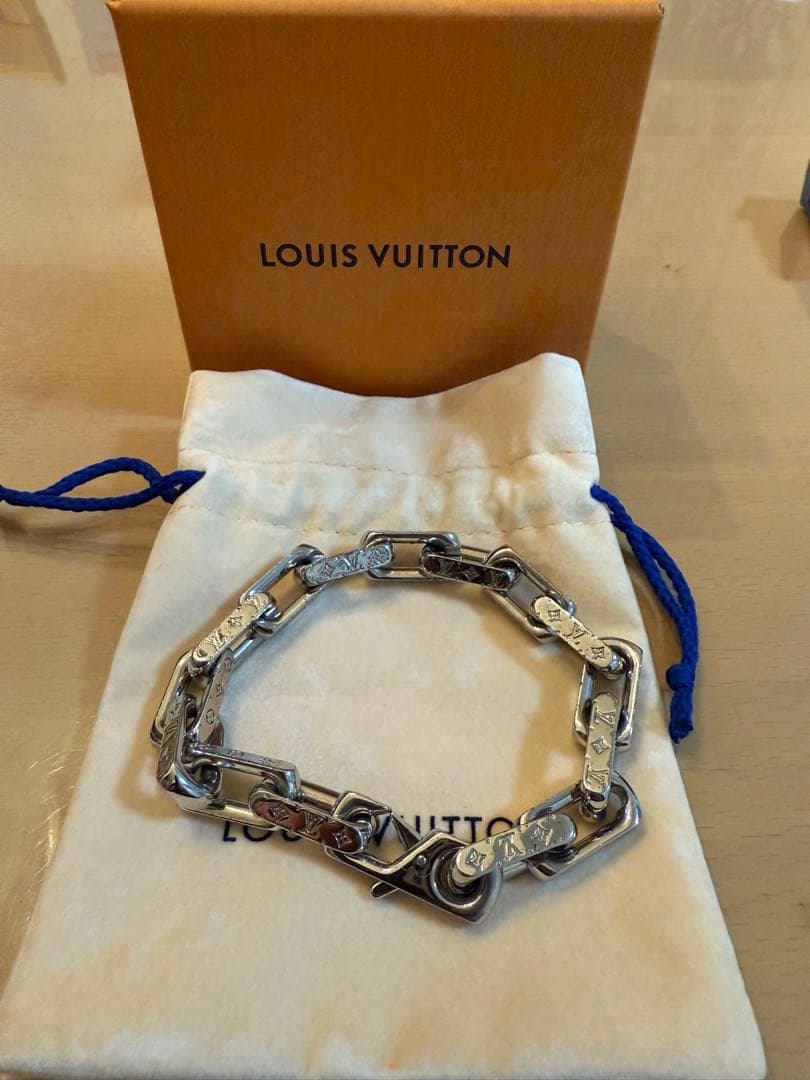 正規品◆ルイヴィトン ブレスレットモノグラム メンズ サイズL