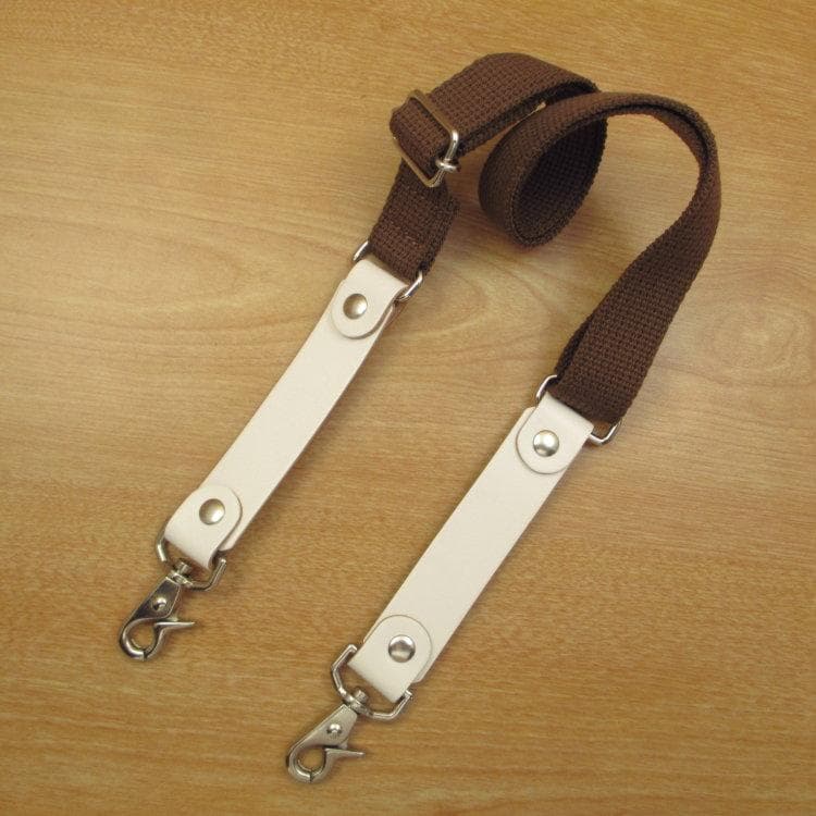 ホワイト＆空色　６丁差し　本革シザーケース　SCA-151/CWA