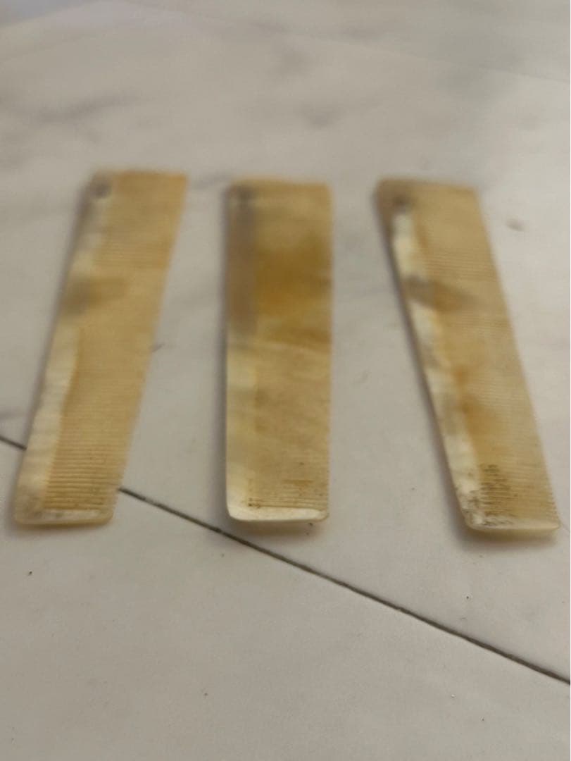 水牛の角 別作 ヘアカットコーム 理容道具 希少