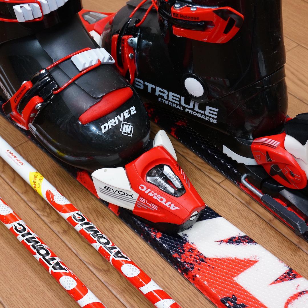 メンテ済 110cm 靴20cm ATOMIC REDSTER スキーセット