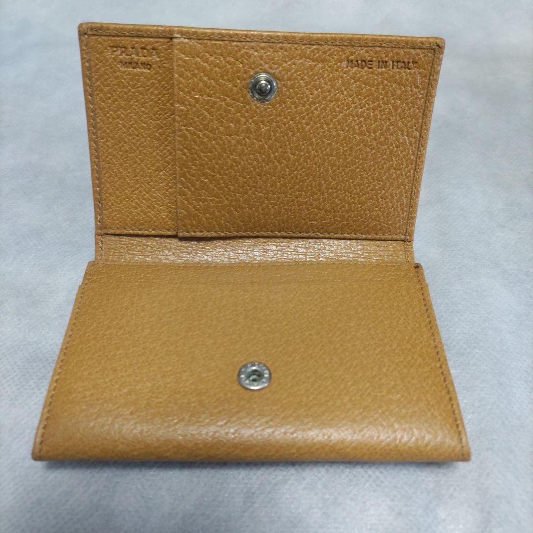 PRADA キャメル レザー 名刺入れ