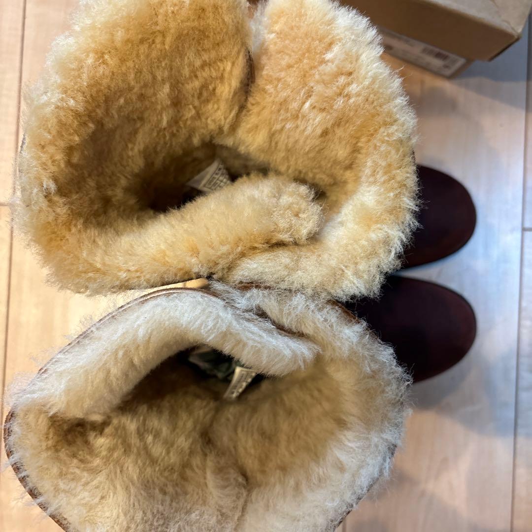 UGG ブラウン ムートンブーツ ジッパー付き　U.S.A