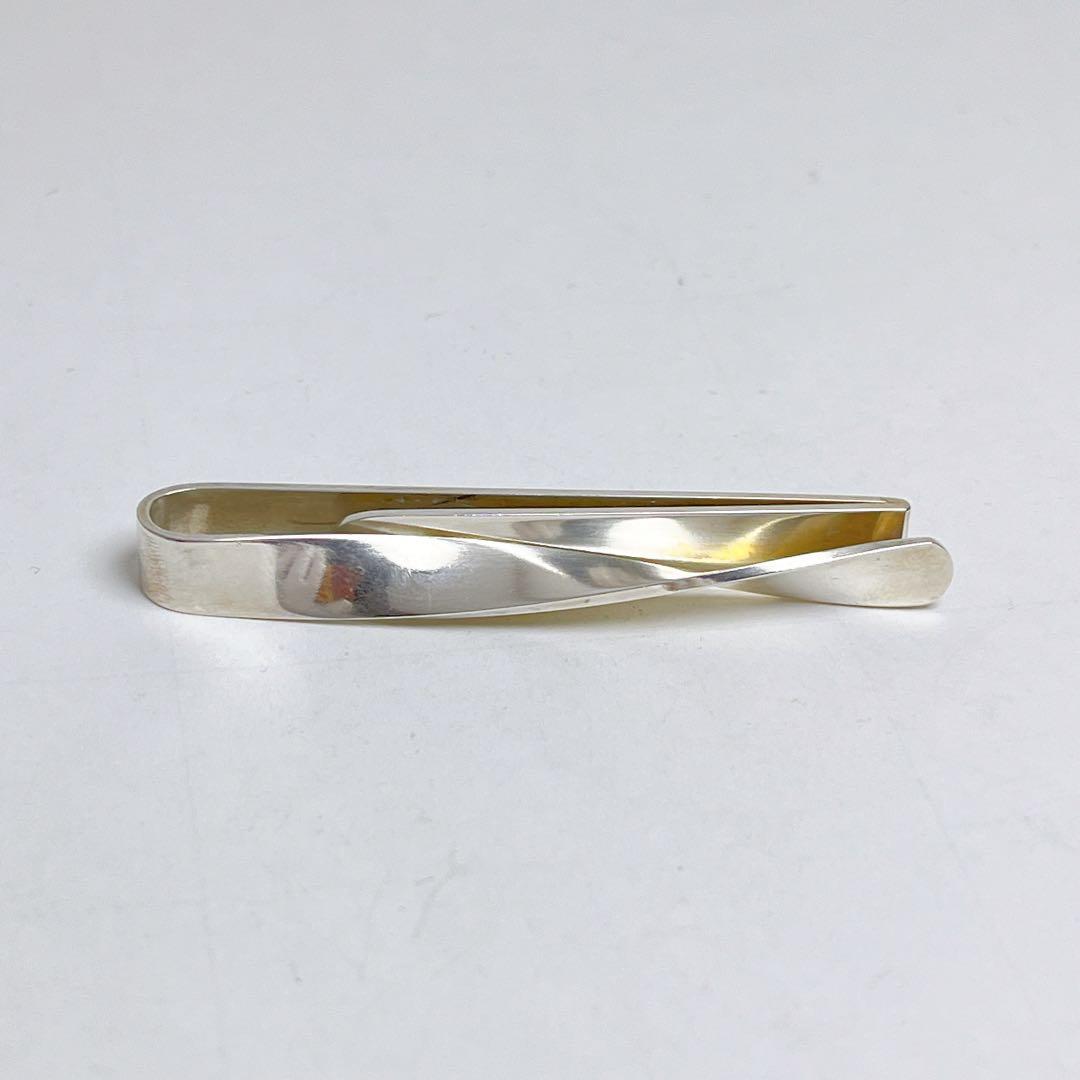 ジョージジェンセン　ツイスト　ネクタイピン　タイバー　925