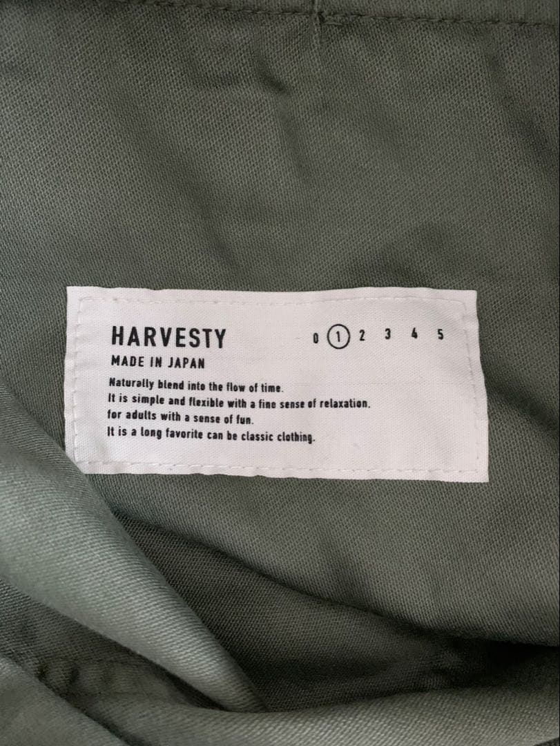 HARVESTY ハーベスティ　サーカスファティーグパンツ　1 カーキグリーン