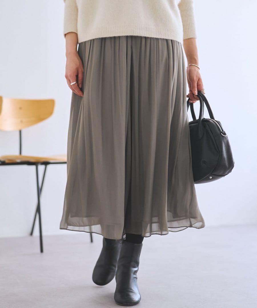 BEARDSLEY(ビアズリー) NEWシワシフォンギャザーパンツ