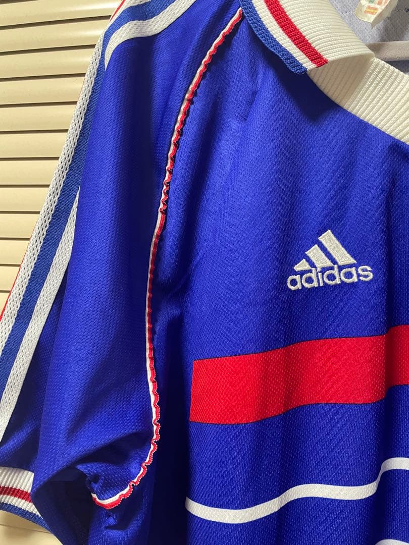 フランス代表ユニフォーム adidas 98年フランスW杯サッカーシャツLサイズ