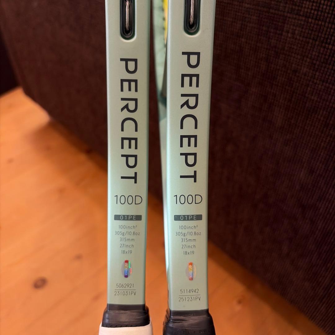 【YONEX PERCEPT100D 2本セット】　バラ売り希望はコメント下さい