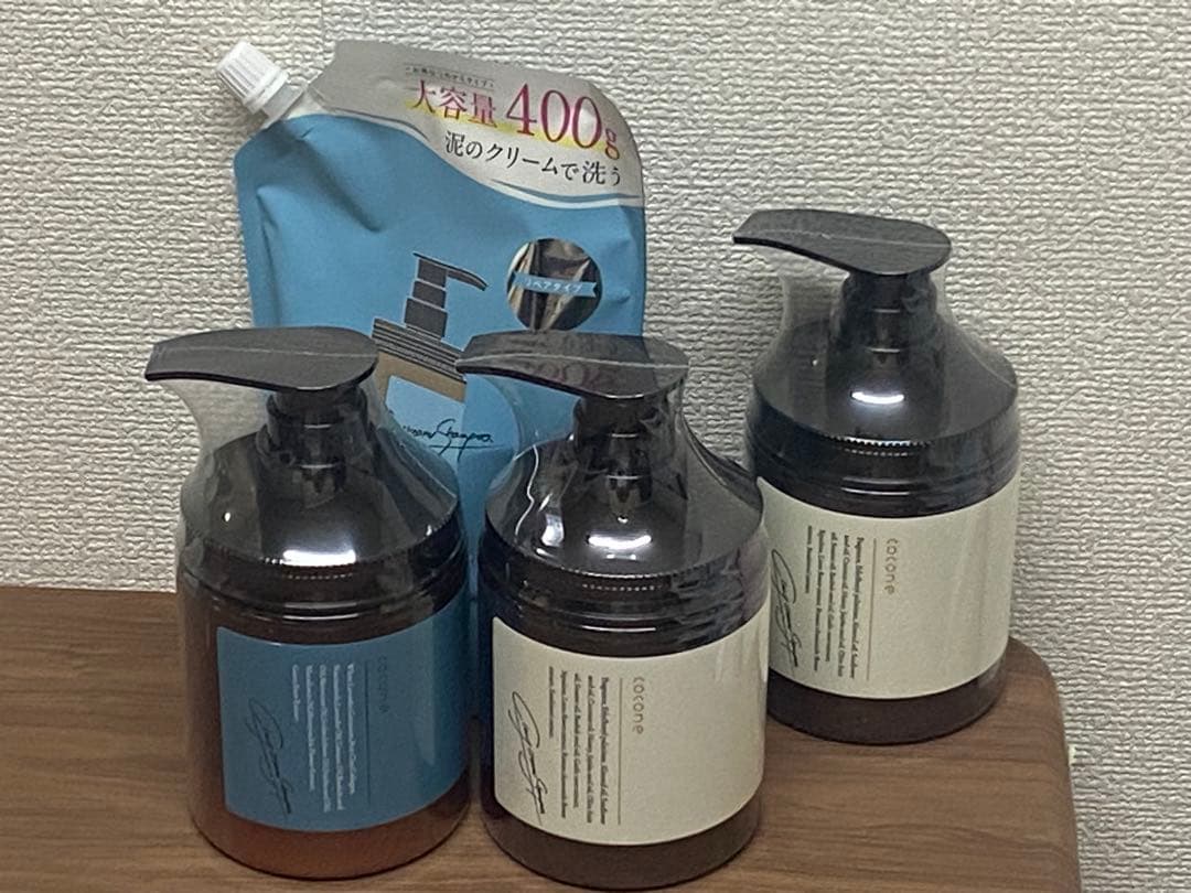 【匿名配送】coconeシャンプー　ボトル3本、詰め替え1袋