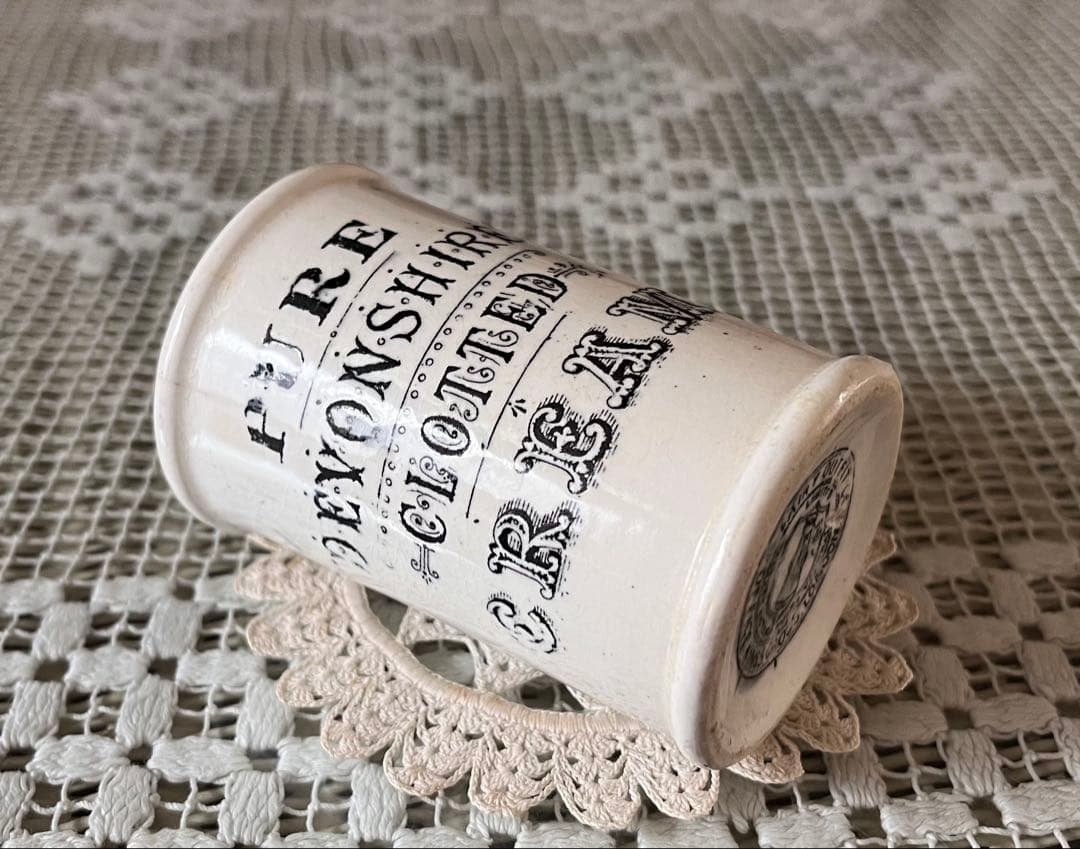 イギリスアンティーク レア クロテッドクリームミニ 黒