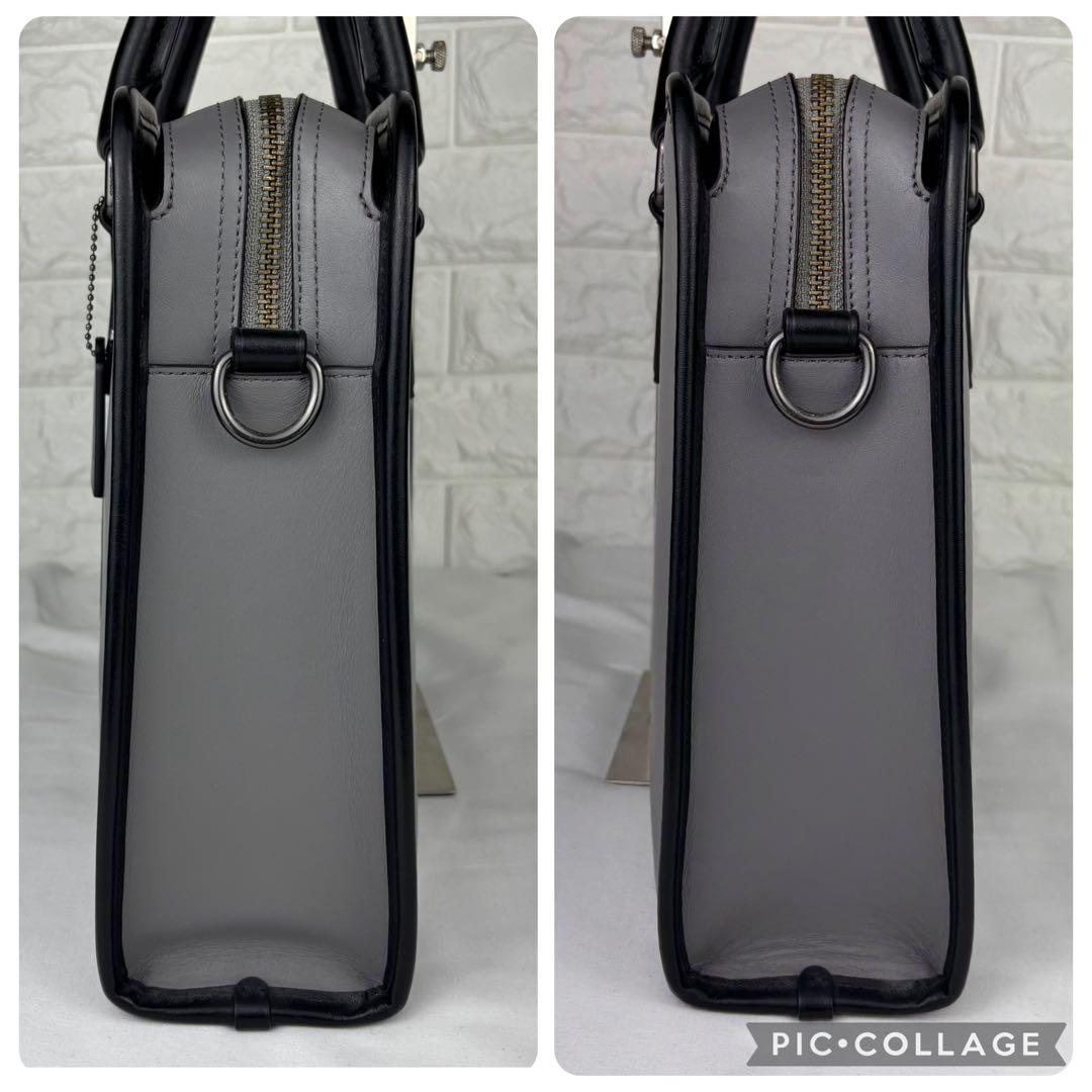 ✨極美品✨ COACH 2way ビジネスバッグ F35430 グレー/ブラック