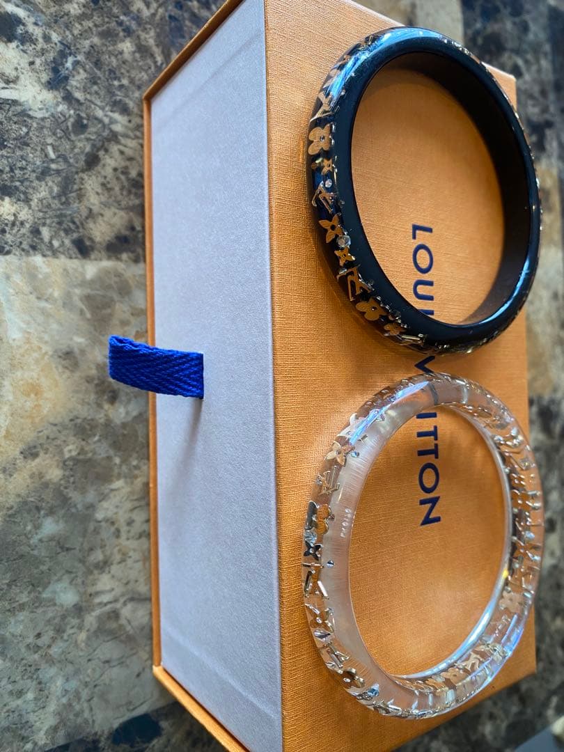 Louis Vuitton バングル クリア・ブラック 2個セット